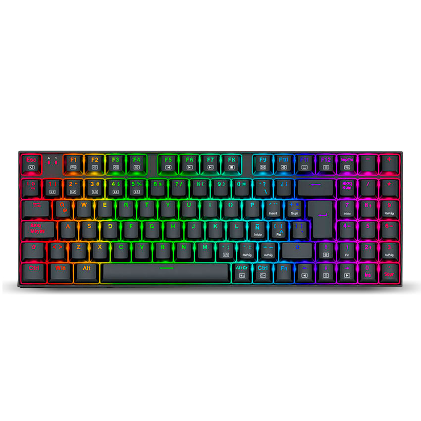 Teclado Redragon ZIGGS K669-RGB-SP ESPAÑOL NEGRO