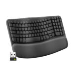 Teclado Ergo Logitech Wave Keys inalámbrico USB Negro