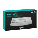 Teclado Ergo Logitech Wave Keys inalámbrico USB Blanco - Imagen 2