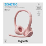 AUDIFONO LOGITECH ZONE 300 BLUETOOTH/20HRS ROSA - Imagen 2