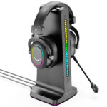 soporte fifine S3 para audifono con rgb negro - Imagen 3