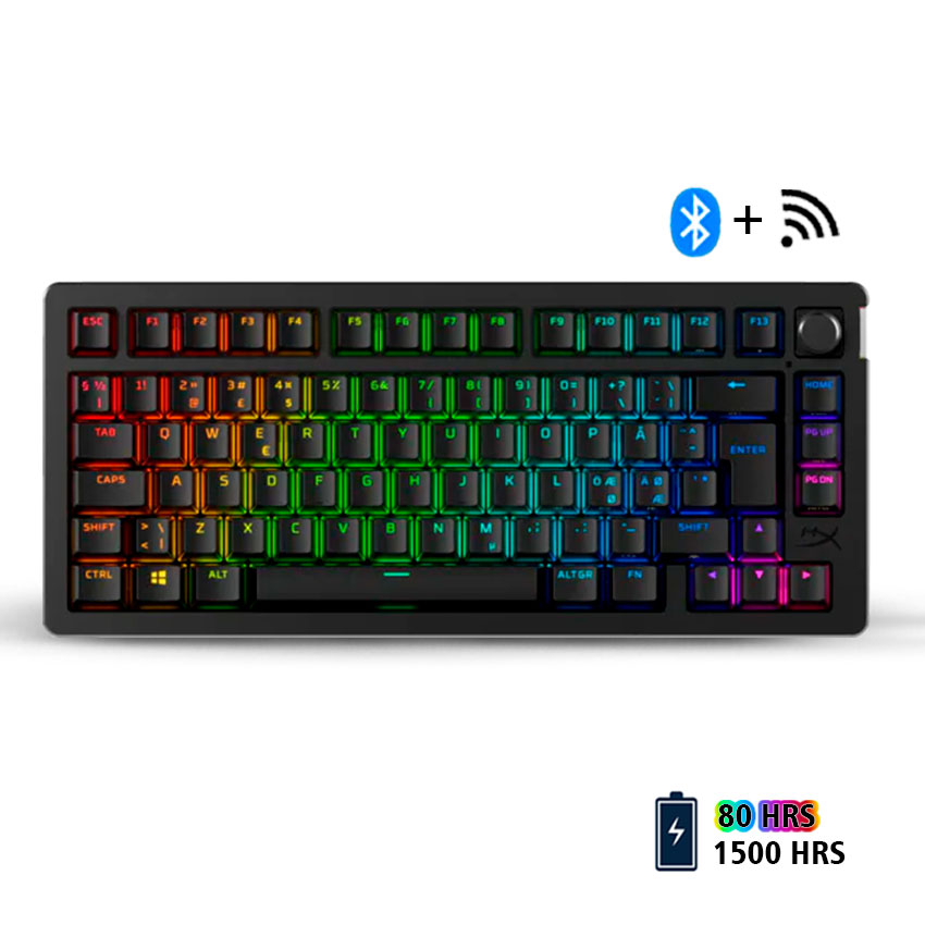Teclado Hyperx Alloy Rise 75 wireless Switch Red