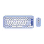 Combo Logitech POP ICON Teclado + Mouse Lila con Blanco crudo