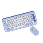 Combo Logitech POP ICON Teclado + Mouse Lila con Blanco crudo - Imagen 2