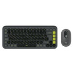 Combo Logitech POP ICON Teclado + mouse Graphite & Verde