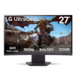 Monitor curvo LG UltraGear 27GS60QC 27” 180Hz QHD, 1ms (GtG) Negro