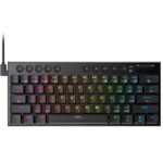 Teclados Redragon HORUS 60% Cableado. English K632-RGB BLACK RED SWITCH