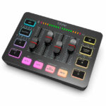 Mixer Fifine Ampligame Sc3 Rgb Streaming Xlr - Black