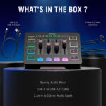 Mixer Fifine Ampligame Sc3 Rgb Streaming Xlr - Black - Imagen 6