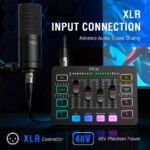Mixer Fifine Ampligame Sc3 Rgb Streaming Xlr - Black - Imagen 5