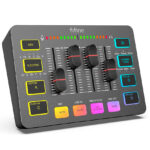 Mixer Fifine Ampligame Sc3 Rgb Streaming Xlr - Black - Imagen 3