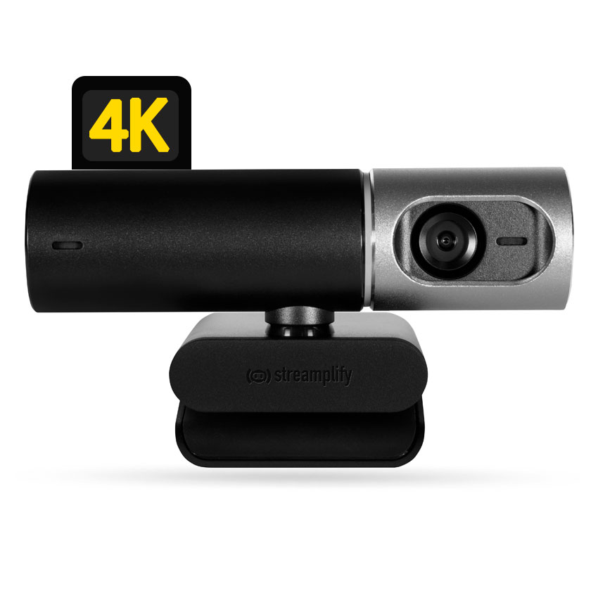 Cámara Webcam 4K Streamplify CAM PRO-4K-8M30-BK Streaming Videoconferencias