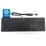 Teclado HP USB slim elegante cableado Negro Español Latam