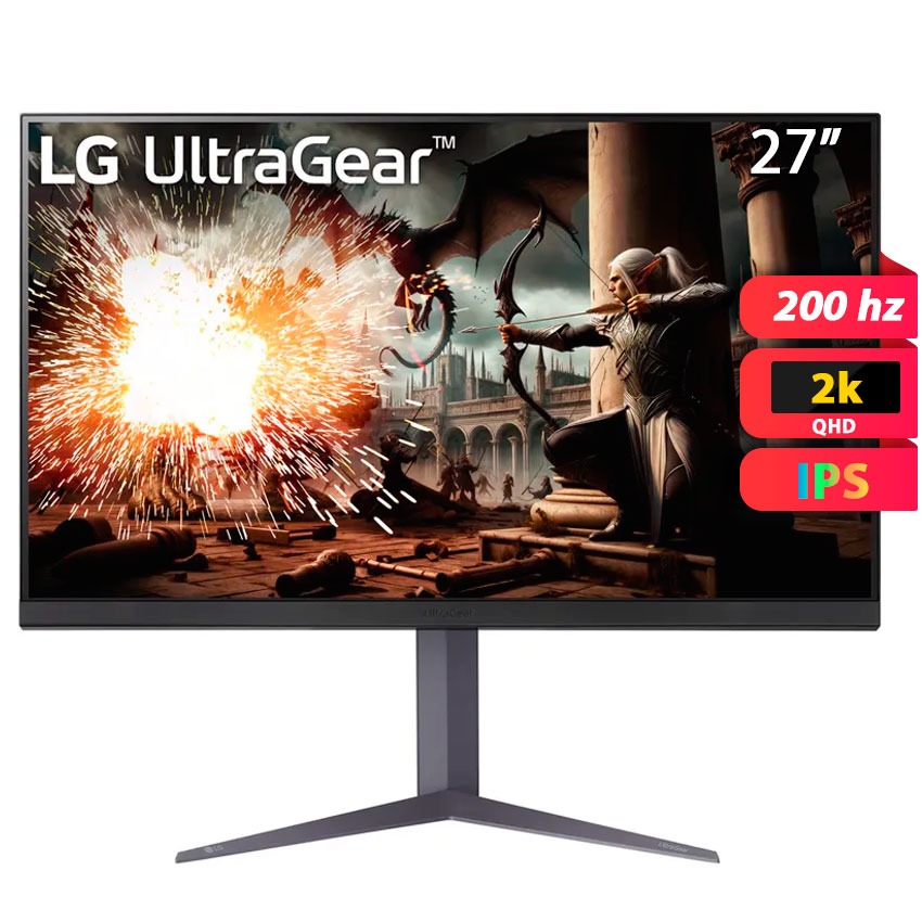 Monitor LG UltraGear 27GS75Q QHD IPS 180Hz (OC 200Hz) 1ms HDR10 FreeSync/G-Sync