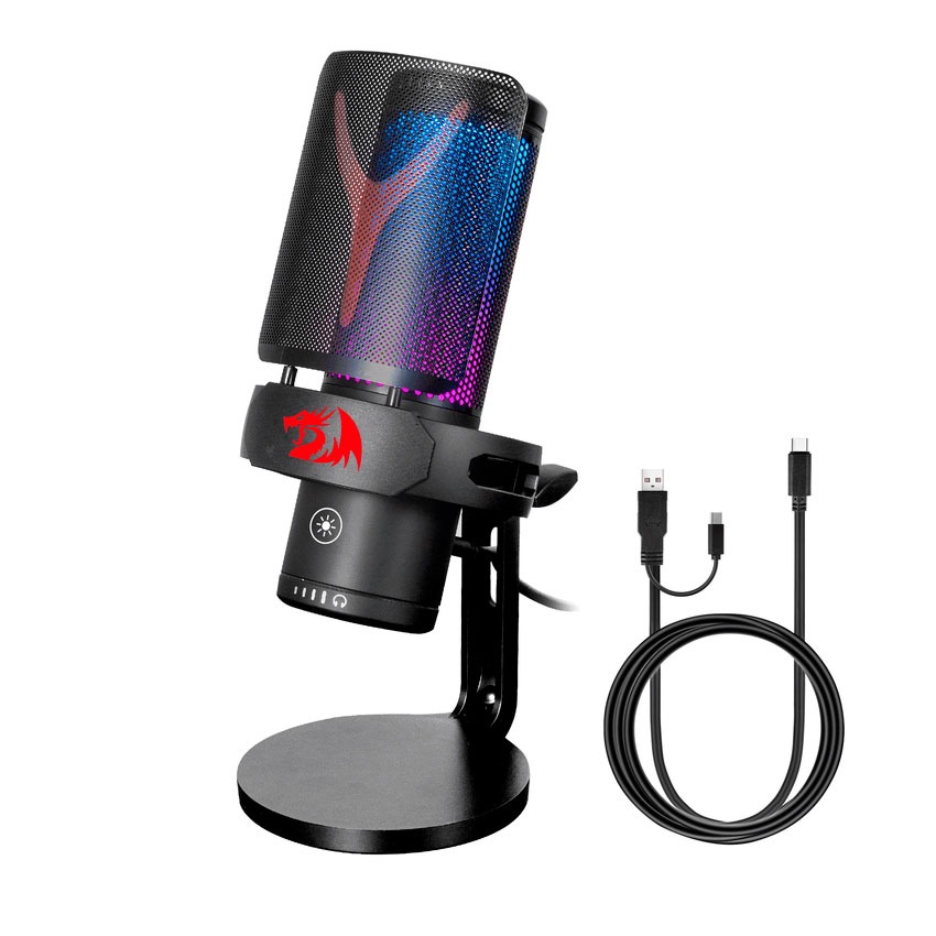Micrófono Fenris GM301 RGB Cardioide para Streaming