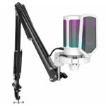 Micrófono Gamer Fifine A6T Blanco con Brazo Condensador
