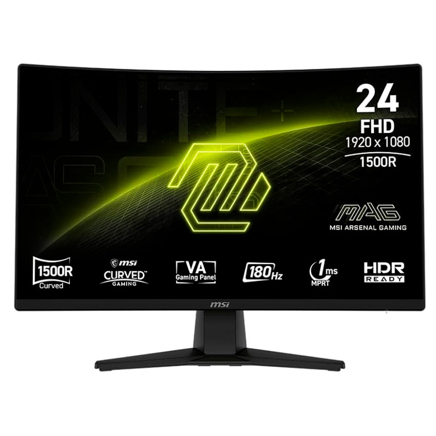 Monitor MSI MAG 242C 23.6" Curvo FHD 180Hz 1ms HDR para Gaming