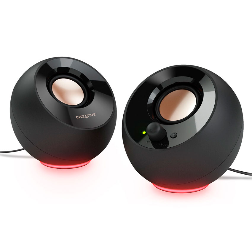 Creative Pebble SE – Parlantes Estéreo 2.0 con Iluminación RGB