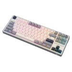 Teclado Royal Kludge RK-R87PRO TKL HALF GREY - CREAMY - Imagen 4