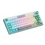 Teclado Mecánico Royal Kludge RK R75 Skycyan – K Silver - Imagen 2