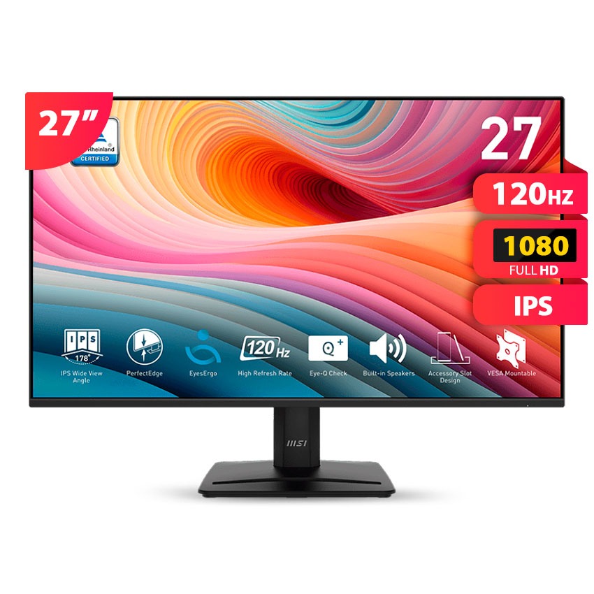 Monitor MSI PRO MP275 E2 | 27" IPS FHD 120Hz 1ms 01