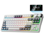 Teclado Royal Kludge RK-S85 TKL Inalámbrico White Night  Cloud - Imagen 2