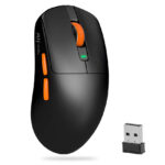 Mouse Inalámbrico Royal Kludge M30 Black Orange Triple Conexión - Imagen 2
