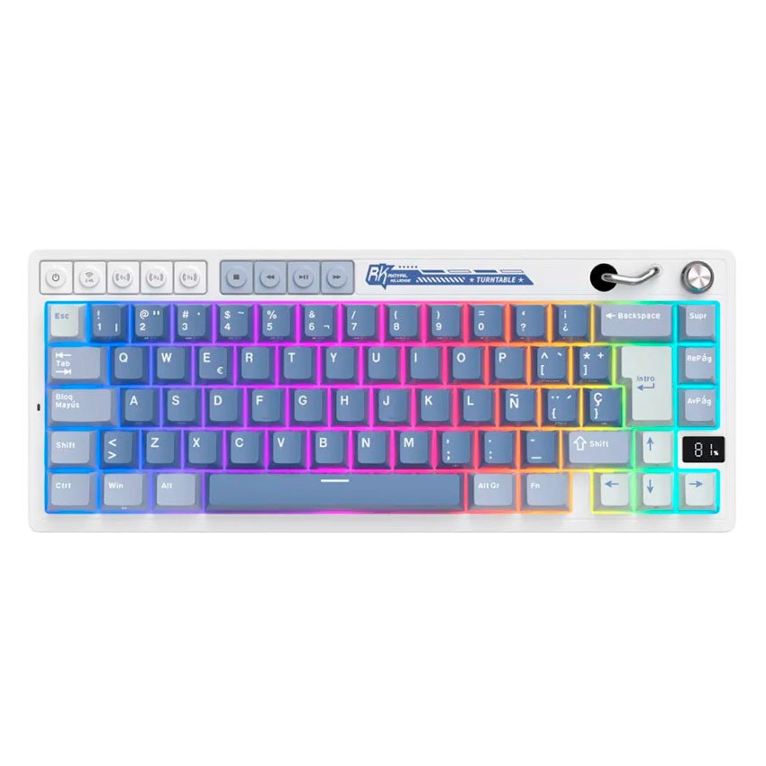 Teclado Royal Kludge RK M65 Inalámbrico OCEAN BLUE