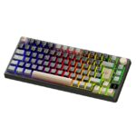 Teclado Royal Kludge RK-M75 Phantom Brown RGB Triple Modo - Imagen 6