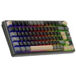 Teclado Royal Kludge RK-M75 Phantom Brown RGB Triple Modo - Imagen 4