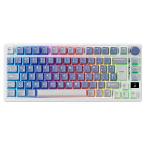 Teclado Royal Kludge RK-M75 Inalámbrico OCEAN BLUE – K Silver