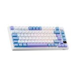 Teclado Royal Kludge Inalámbrico RK-M75 Taro Milk 75% – Switch K Silver - Imagen 4