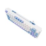 Teclado Royal Kludge Inalámbrico RK-M75 Taro Milk 75% – Switch K Silver - Imagen 3