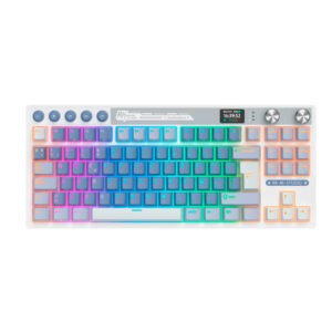 Teclado Royal Kludge RK M87 TKL Inalámbrico OCEAN BLUE Creamy