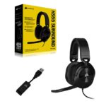 audifono Corsair HS55 Sonido Envolvente Dolby Audio 7.1 carbon - Imagen 2