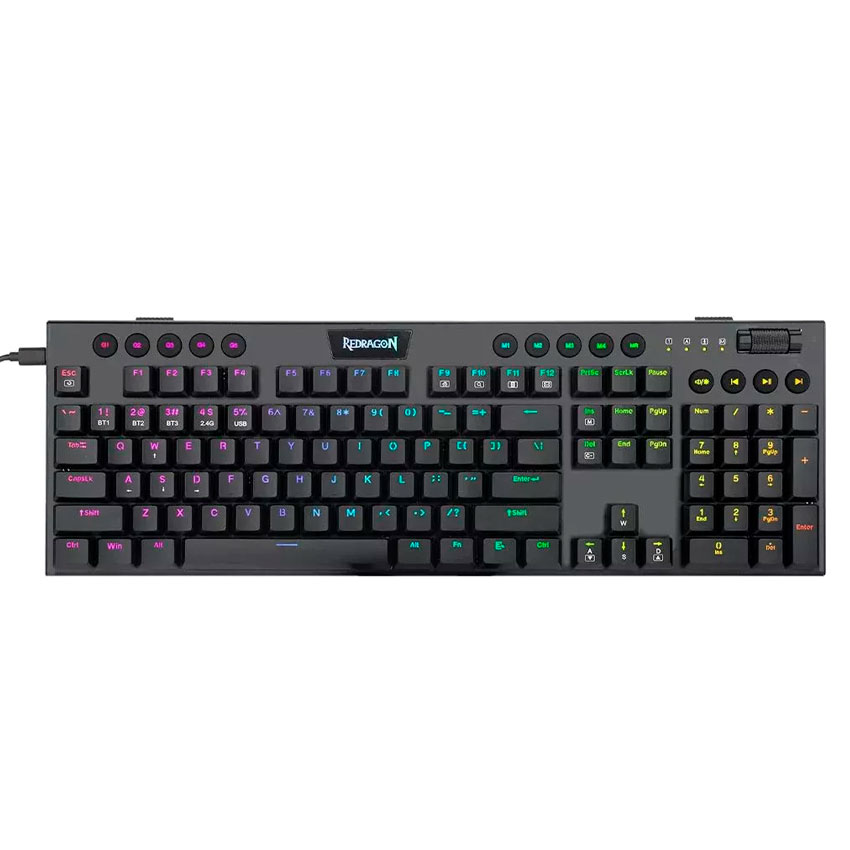 Teclado Redragon HORUS FS Wireless K618-RGB-SP Red
