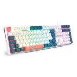 Teclado Mecánico Redragon TRUNDLE K668WBO-RGB, Red Switch, RGB - Imagen 2