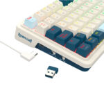 Teclado Mecánico Inalámbrico Redragon EISA K686-RGB-PRO  White/Blue – Español - Imagen 4