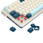 Teclado Mecánico Inalámbrico Redragon EISA K686-RGB-PRO  White/Blue – Español - Imagen 5