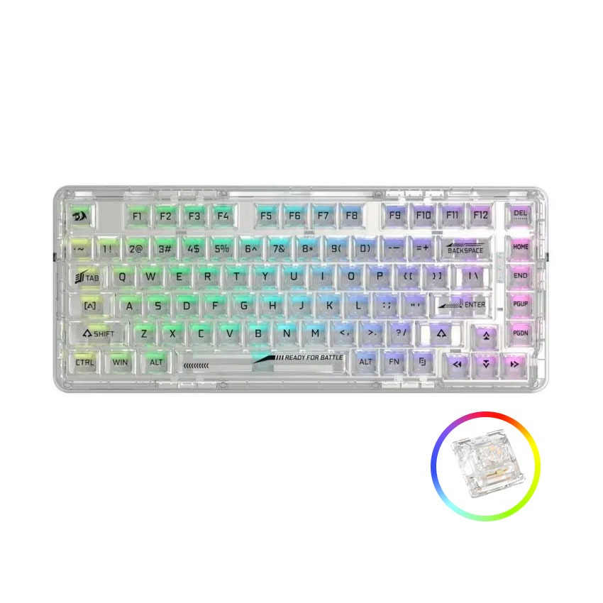 Teclado Mecánico Redragon ELF PRO K649CT Translúcidos