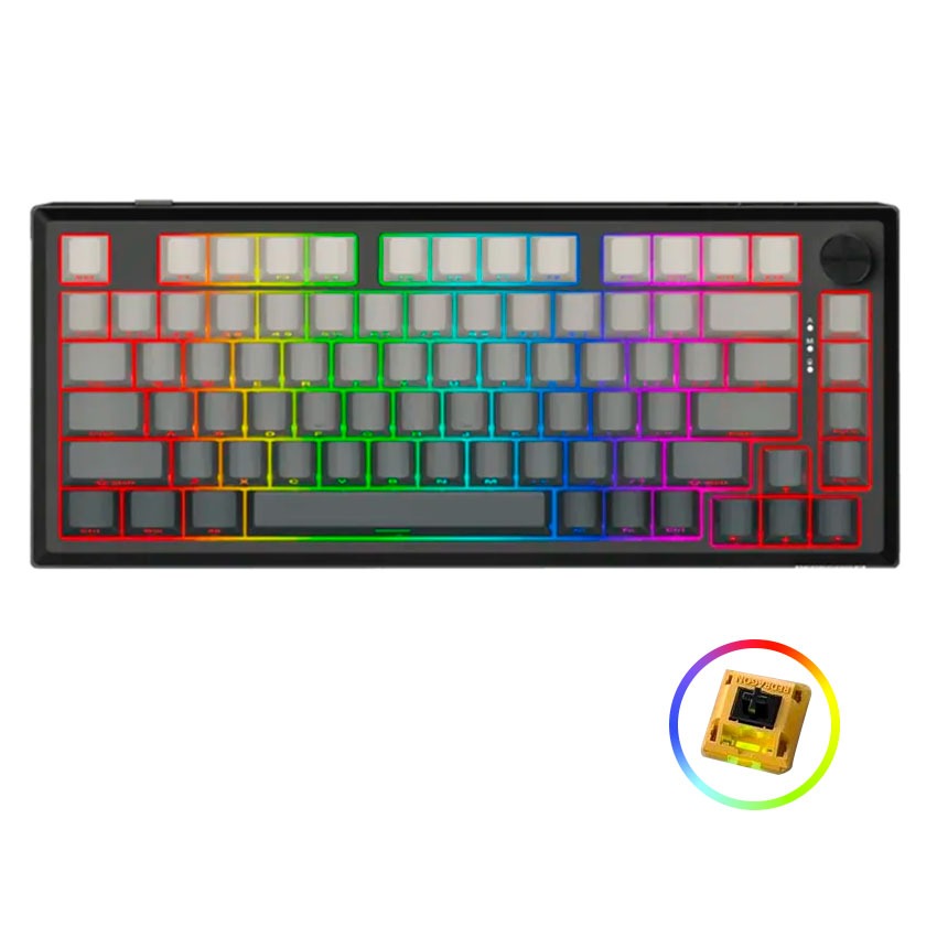 Teclado Mecánico Redragon PENUMBRA K687GG PRO Wireless RGB 75%