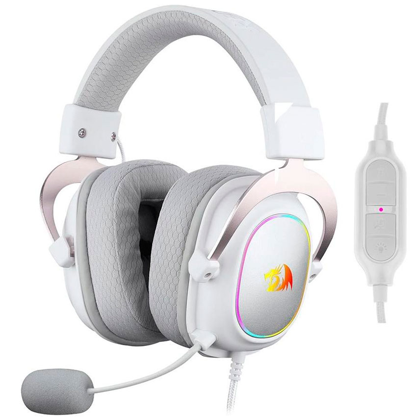 Audífonos Redragon Zeus X H510W-RGB White