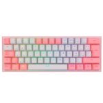 Teclado Redragon FIZZ PRO K616-RGB-PW Wireless 60% Pink/White
