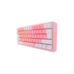 Teclado Redragon FIZZ PRO K616-RGB-PW Wireless 60% RGB Pink/White - Imagen 2