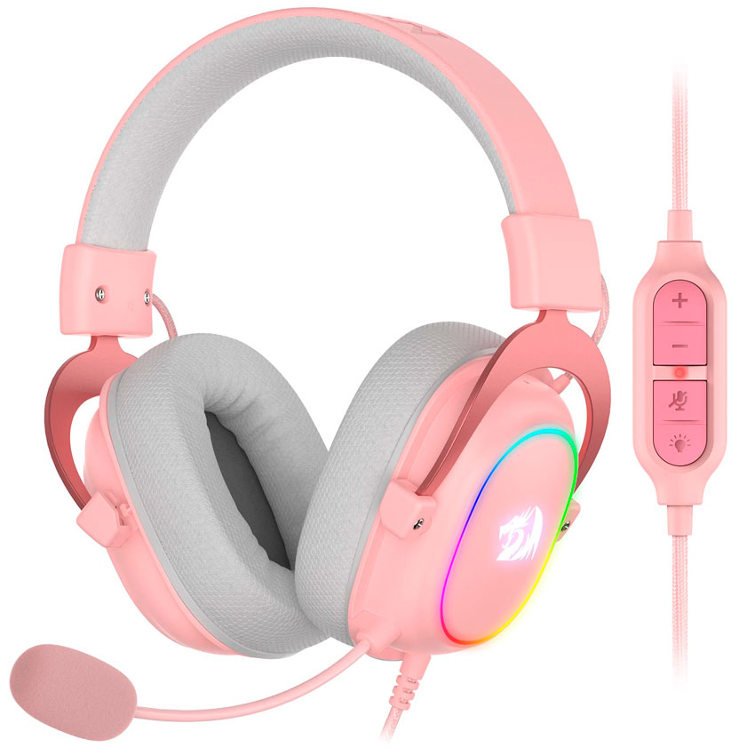 Auriculares Redragon Zeus X RGB H510P-RGB PINK