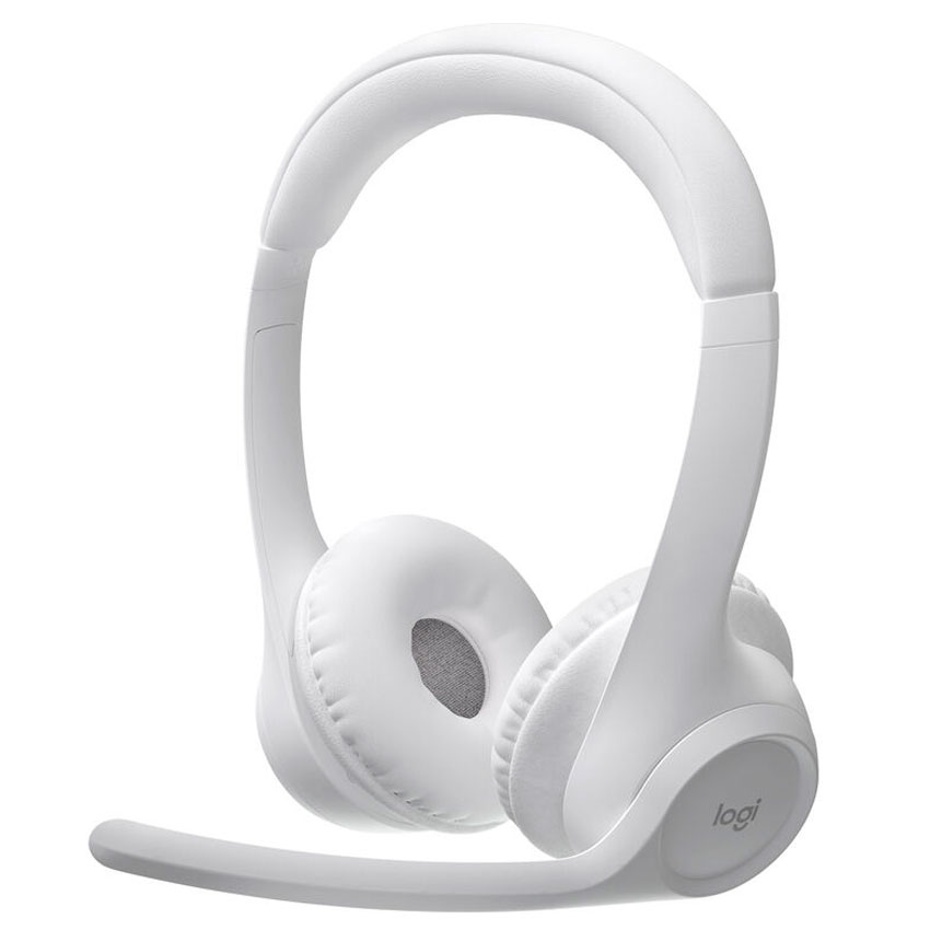 audifono Logitech Zone 300 con Micrófonos 20 Horas blanco