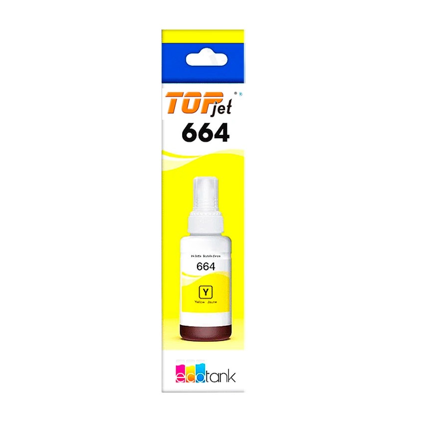 Tinta Amarilla Genérica TOP JET T664 70ml para Epson EcoTank