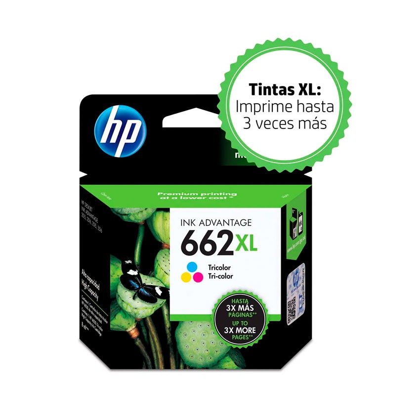 Tinta HP CZ106AL (662XL) Color – 330 Páginas