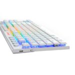 Teclado Redragon HORUS TKL Wireless K621W-RGB-SP WHITE RED