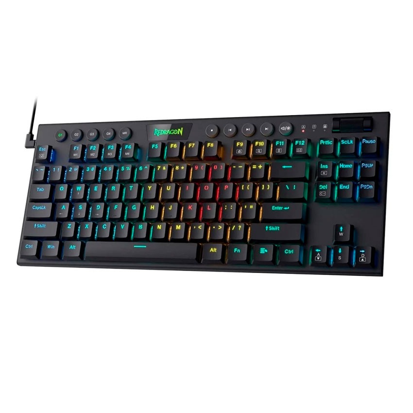 Teclado Mecánico Redragon HORUS TKL K622 RGB Negro cableado
